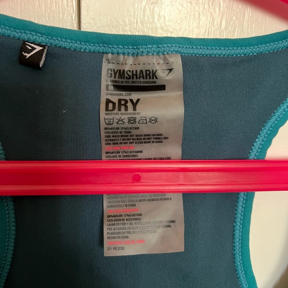 Gymshark Prism Color Block Sports Bra Teal Blue Green Medium M - Picture 4 of 6